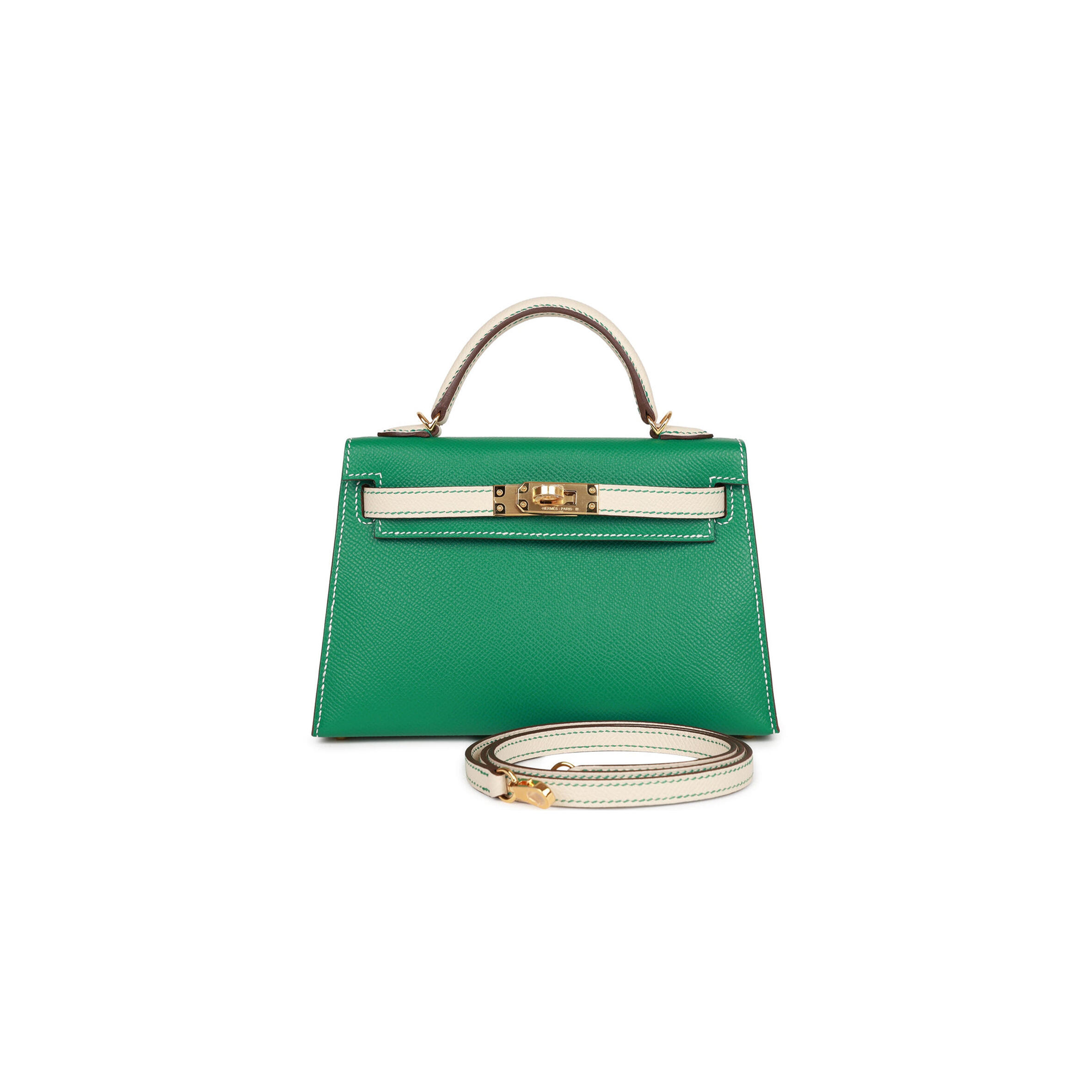 H**me5 mini kelly epsom gold hardware (19*12*5.5cm)